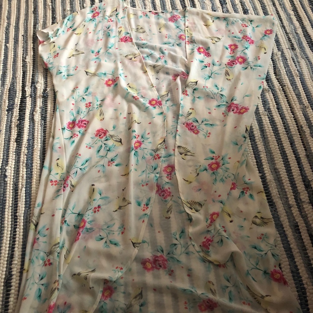 Light Floral Kimono
